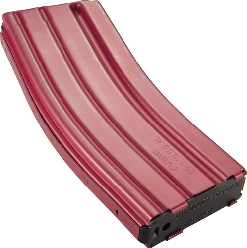 RED FINISH ALUMINUMCPD MAGAZINE AR15 5.56X45 30RD 