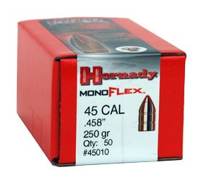 250GR MONOFLEX 50CT 15BX/CSHORNADY BULLETS 45 CAL .458 