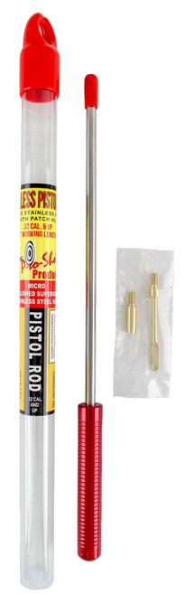 Pro-Shot 1PS87U Micro-Polished Cleaning Rod .27/ .32/ .40/ .44/ .45/ 9mm/ 10mm Cal Pistol #8"-32 Thread 8" Stainless Steel
