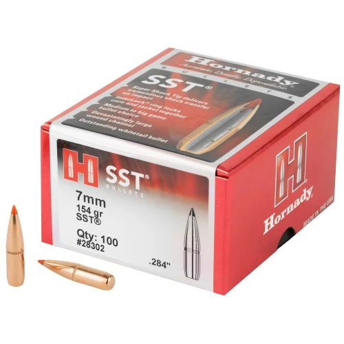 Hornady 7mm .284 inch 154 gr SST Bullets 100 Count