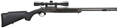 Traditions CR584110440 NitroFire w/Scope 50 Cal 209 Primer 26" Gray Cerakote Fluted & Tapered Barrel, Drilled & Tapped Receiver, Black Fixed Synthetic Stock, 3-9x40mm Duplex