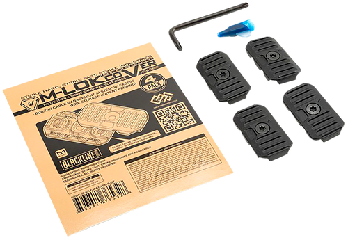 Strike Industries AR-CM-COVER-S-BK Cable Management Cover Short 1.57"L Black Polymer for M-Lok