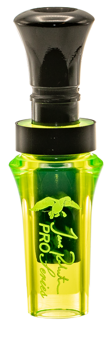 Duck Commander DCPROAC Jase Robertson Pro Series Open Call Double Reed Mallard Hen Sounds Attracts Ducks Chartreuse Acrylic
