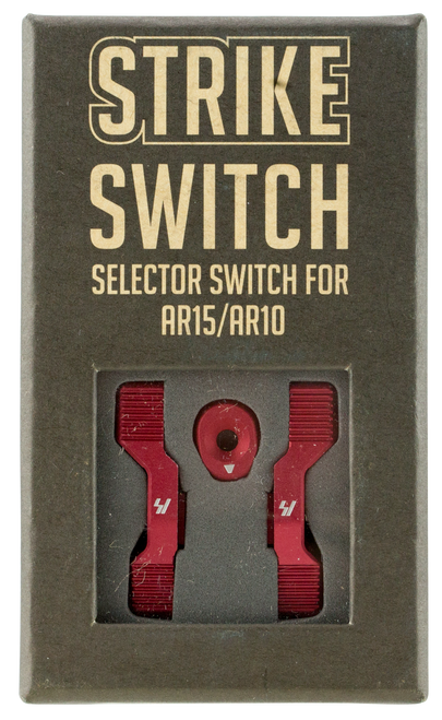 Strike ARSSSRED Strike Switch 60/90 Degree Red Aluminum AR-Platform Ambidextrous