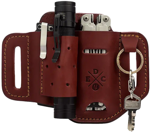 1791 Gunleather STESLFCHNA EDC Standard Easy Slide OWB Chestnut Leather Belt Slide Ambidextrous