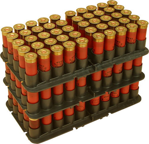 MTM Case-Gard ST1240 Shotshell Tray  Black 12 Gauge Shotgun 50rd Polypropylene