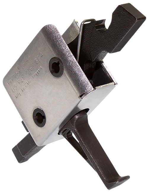 CMC Triggers 91507 Drop-In  Single-Stage Flat Trigger w/ 3.50 lbs Draw Weight & Black/Silver Finish