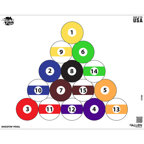 EZ AIM 24X19 PAPER TGT FUN SHOOT POOL 4PK MULTI