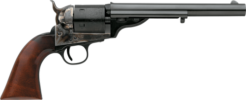 Taylors & Company 550718 1860 Open-Top 45 Colt (LC) Caliber with 7.50" Blued Finish Barrel, 6rd Capacity Blued Finish Cylinder, Color Case Hardened Finish Steel Frame & Walnut Army Size Grip