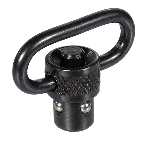 Leapers TLQDSW08A QD Sling Swivel  Black 1" Push Button Steel