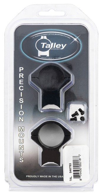 Talley 940793 Scope Mount/Ring Combo  Black Anodized Aluminum 1" Tube Savage 93R/B.Mag/Mark II Medium Rings 0 MOA