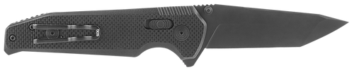 S.O.G SOG-12-57-01 Vision XR  3.36" Folding Tanto Plain Black TiNi CTS XHP Steel Blade Black G10 Handle