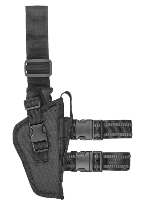 Bulldog WTAC7R Tactical  Leg Holster Black Fits 2-4" Barrel Right Hand