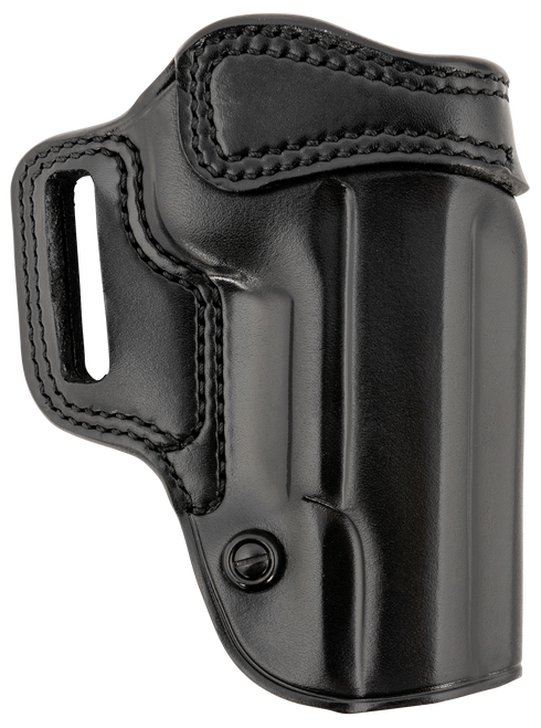 Galco AV212RB Avenger  OWB Black Leather Fits 1911 5" Belt Slide, Right Hand