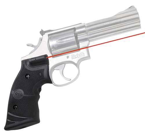 Crimson Trace 011290 Lasergrips  Fits S&W K & L Frames Round Butt, Red Laser 633nM Wavelength 5mW Output, Black Polymer