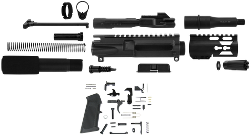 TacFire SSPK9MMLPK4K AR Build Kit KeyMod 9mm Luger Black Steel