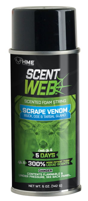 HME SWSCRPVEN Scent Web Scrape Venom Buck, Doe & Tarsal Gland Cover Scent 5 oz. Aerosol