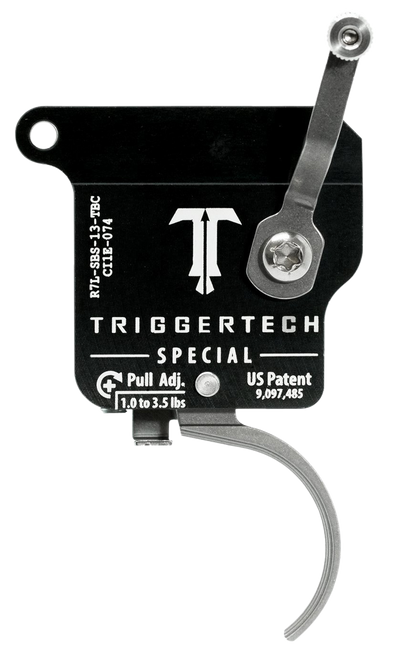 TriggerTech R7LSBS13TBC Special  Single-Stage Traditional Curved Trigger with 1-3.50 lbs Draw Weight for Remington 700 Left