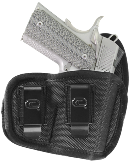 Crossfire Shooting Gear CRFVIGRSA1M1R The Vigor  IWB Size 01 Black Ballistic Nylon Double Belt Clip Fits Micro Fits 1-1.50" Barrel Right Hand