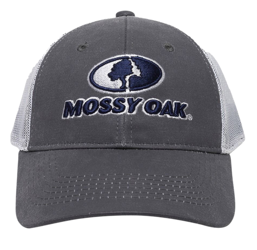 Outdoor Cap MOFS46B Mossy Oak  Charcoal/White Adjustable Snapback OSFA Heavy Structured