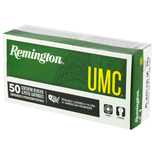 Remington .45 ACP Ammo 230gr FMJ Ammunition - 50 Rounds
