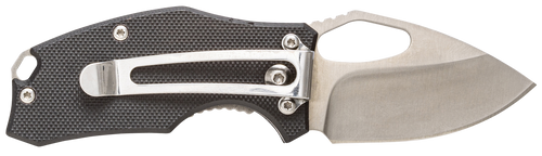 Smiths Products 51119 Lil Choncho  2.20" Folding Drop Point Plain Polished 400 SS Blade/Black G10 Handle Includes Pocket Clip