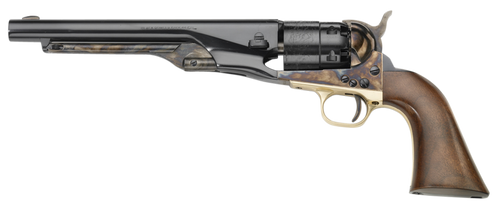 Pietta PF60CH448 1860 Army 44 Cal 6rd 8" Blued Steel Barrel & Cylinder, Color Case Hardened Frame, Walnut Grip