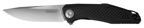 Kershaw 4037 Atmos  3" Folding Drop Point Plain Satin 8Cr13MoV SS Blade Black Textured Carbon Fiber/G10 Handle Includes Pocket Clip