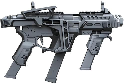 Recover Tactical PIXPMGFST01 P-IX+MG  PG9 SR20 Metal Front Guard Folding Stock Black