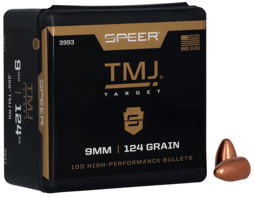 Speer 3993 TMJ  9mm 124gr Total Metal Jacket 100 Per Box/5 Case