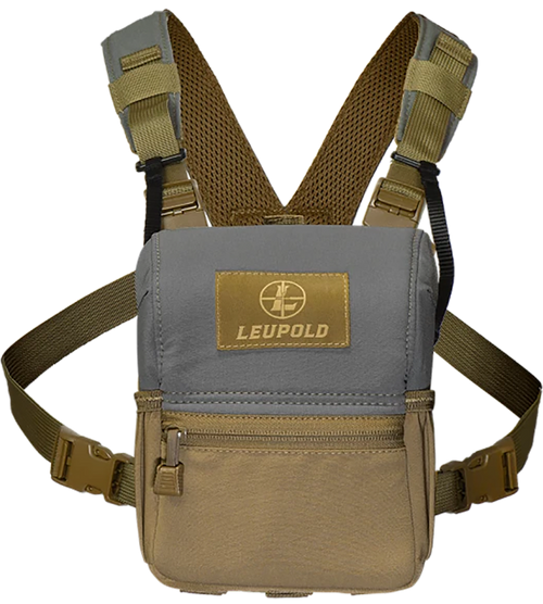 Leupold 185627 Enclosed Binocular Harness Non-Magnetic Tan/Gray