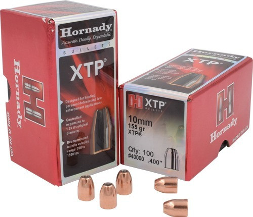 Hornady .400 inches 155gr Jacketed Hollow Point Bullets 100 Count