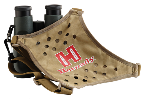 Hornady 99121 Binocular Harness  Tan Red Logo Elastic Straps