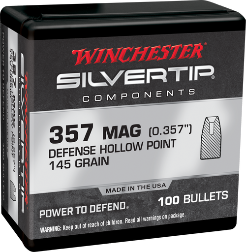 Winchester Ammo WB357S145X Centerfire Handgun Reloading 357Mag 145gr Silvertip Hollow Point 100 Per Box/10 Case