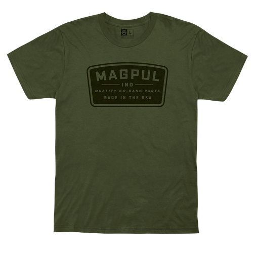 Magpul MAG1111-316-S Go Bang Parts  Olive Drab Cotton Short Sleeve Small