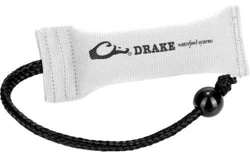 Drake Waterfowl GD1000WHT Firehose Bumper  White Polyester 9" Small