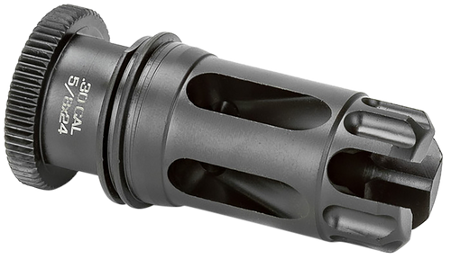Griffin Armament DLFC30C5824 Dual-Lok Flash Comp 30/7.62mm Black QPQ Nitride 17-4 PH Stainless Steel 5/8"x24 Threads