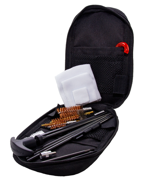 KleenBore KB3G 3 Gun Tactical Kit .223 Rem/ 5.56 NATO/ 9mm/ 12 Gauge Handguns/Rifles/Shotguns Bronze/Nylon Bristles