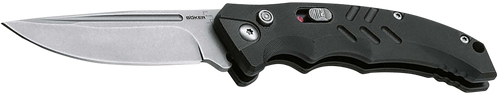 Boker 01BO482 Intention II  Folding Drop Point Plain D2 Steel Blade Black G10 Handle