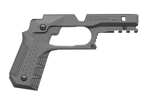 Recover Tactical CC3C-04 Grip & Rail System  Gray Polymer Picatinny for Compact 1911