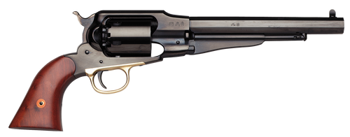 Taylors and Company 550777 1858 Remington Break Open 44 Cal Striker Fire 8" 6rd Blued Walnut Grip