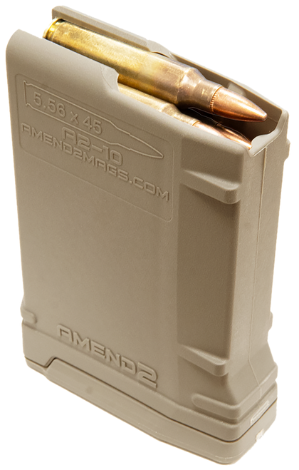 Amend2 556MOD2FDE10 MOD-2  10rd 223 Rem/5.56x45mm NATO Compatible w/ AR-15/M16/M4 Flat Dark Earth Polymer