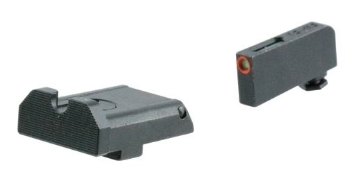 TruGlo TG13GLAPC TFX Pro  Orange Fiber Optic, Tritium Front/ Black Rear/Black Nitride Fortress Frame/Compatible w/Most Glock Except Single Stack & MOS, Front Post/Rear Dovetail Mount