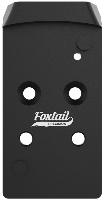Foxtail Precision 100017 Rear Sight Dovetail Optic Adapter Plate for CZ P10  Black Anodized CZ P10