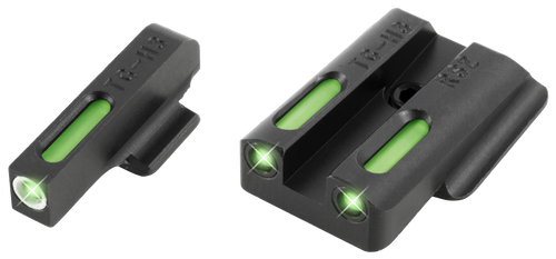 TruGlo TG13RS2A TFX  Black | Green Tritium & Fiber Optic White Outline Front Sight Green Tritium & Fiber Optic Rear Sight
