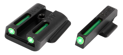 TruGlo TG131RT2 TFO  Green/Tritium/Fiber Optic Front Sight-Green/Tritium/Fiber Optic Rear Sight Ruger LC9/9S/380