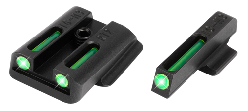 TruGlo TG131RT2 TFO  Green/Tritium/Fiber Optic Front Sight-Green/Tritium/Fiber Optic Rear Sight Ruger LC9/9S/380