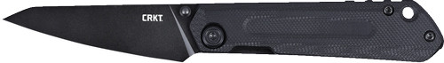 BLACK/BLACK G10 D2!CRKT STRAIGHT 2.6" PLAIN EDGE 