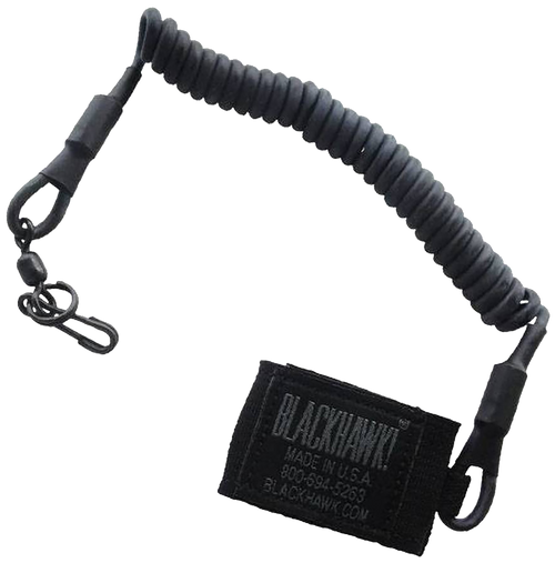 Blackhawk 90TPL2BK Tactical Pistol Lanyard Coiled Wire