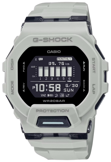 G-shock/vlc Distribution GBD200UU9 G-Shock Tactical White Stainless Steel Bezel 145-215mm